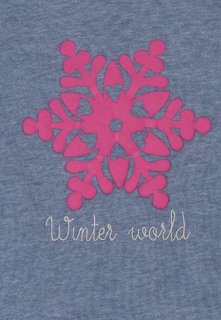 Bluzka dziewczęca z długim rękawem, niebieska, Lief