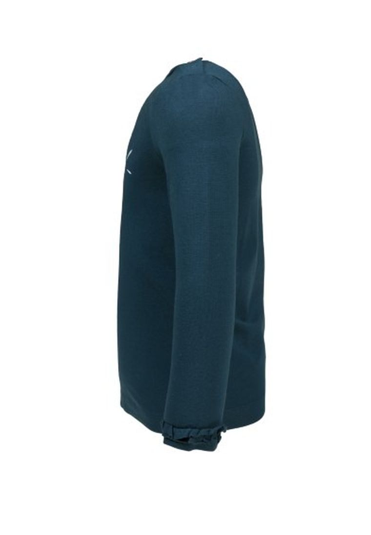 Bluzka dziewczęca z długim rękawem, niebieska, Lief