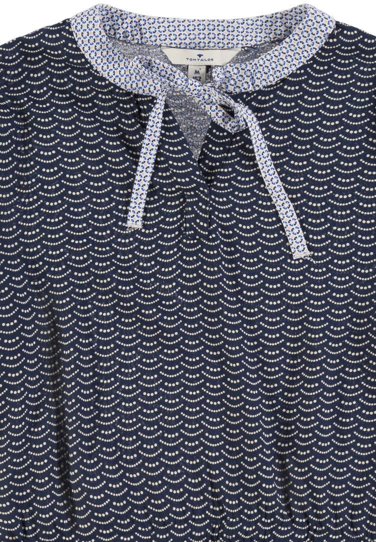 Bluzka dziewczęca z długim rękawem, niebieska, Tom Tailor