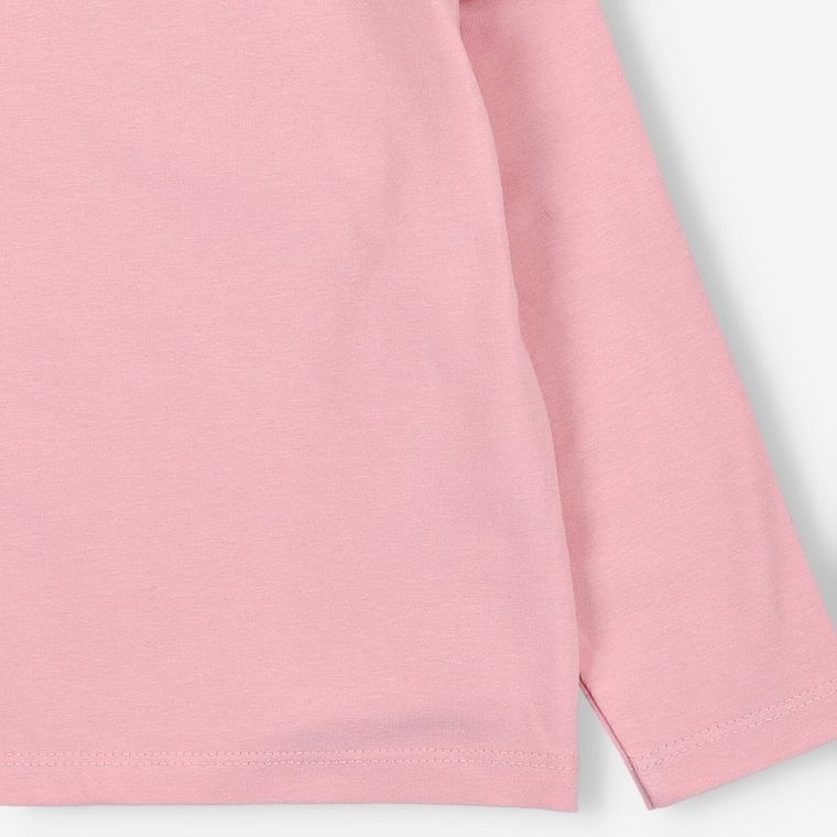 Bluzka dziewczęca z długim rękawem, różowa, By o Baby