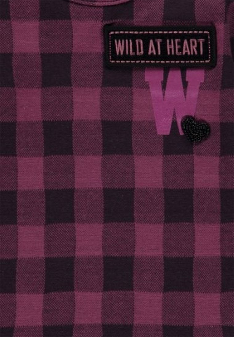 Bluzka dziewczęca z długim rękawem, różowa, Kanz