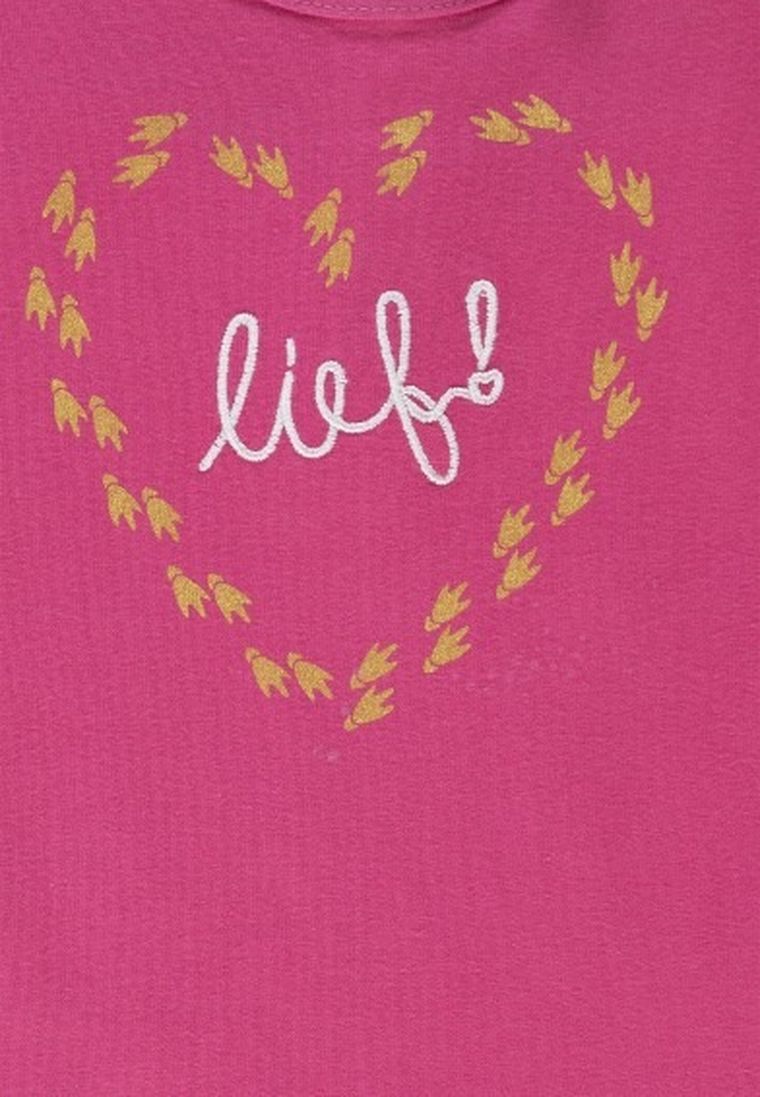 Bluzka dziewczęca z długim rękawem, różowa, Lief