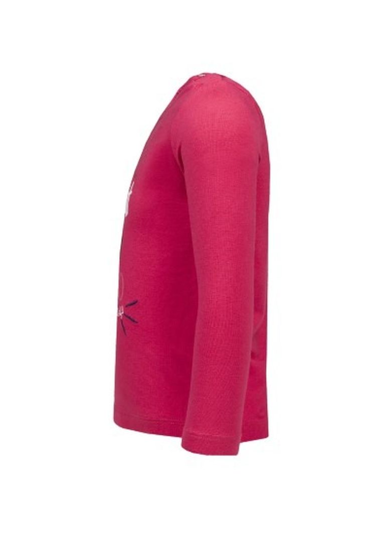 Bluzka dziewczęca z długim rękawem, różowa, Lief