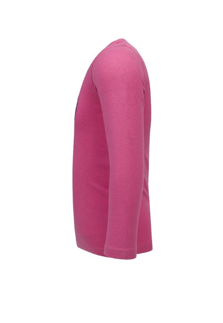 Bluzka dziewczęca z długim rękawem, różowa, Lief