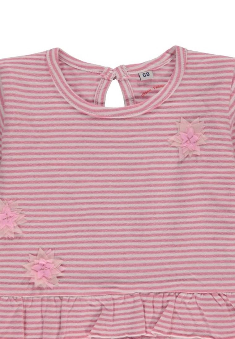 Bluzka dziewczęca z długim rękawem, różowa, Tom Tailor