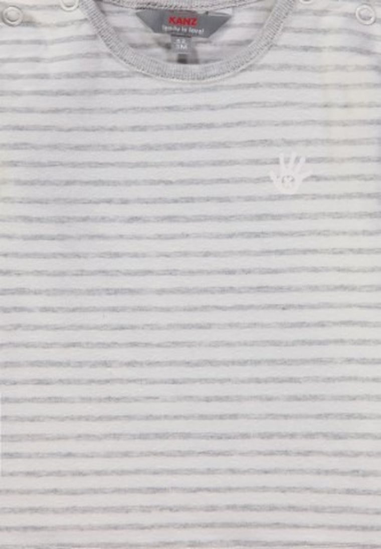 Bluzka dziewczęca z długim rękawem, szara, Kanz