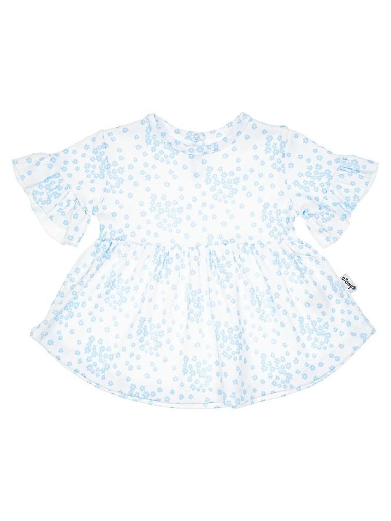 Bluzka dziewczęca z krótkim rękawem, biała, Nicol