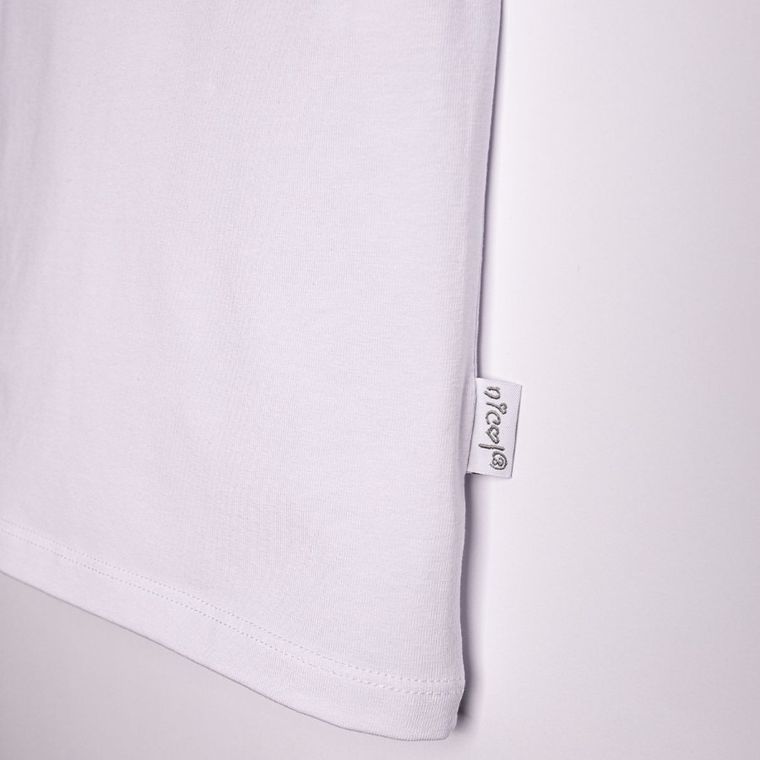 Bluzka dziewczęca z krótkim rękawem, biała, Nicol