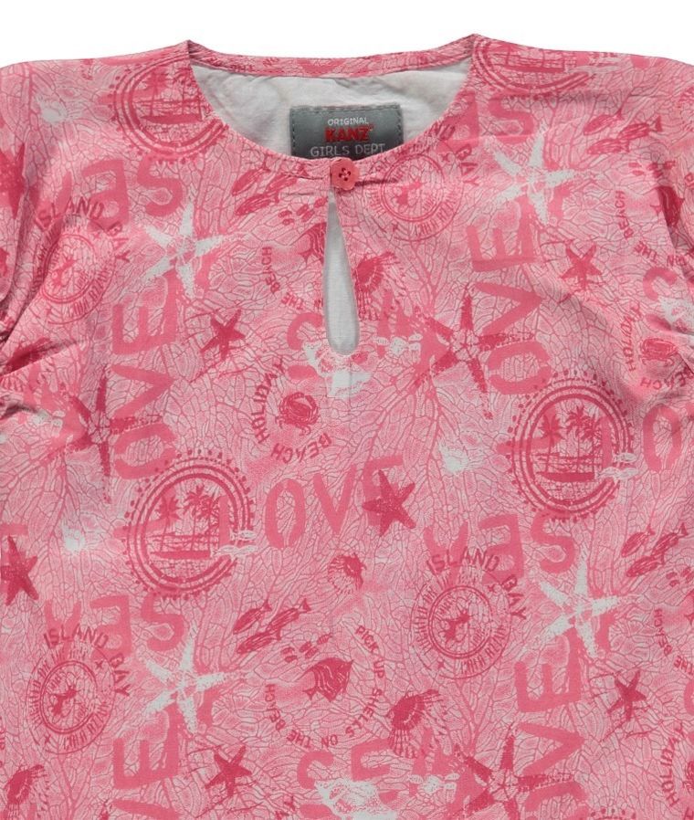 Bluzka dziewczęca z krótkim rękawem, mix, Kanz