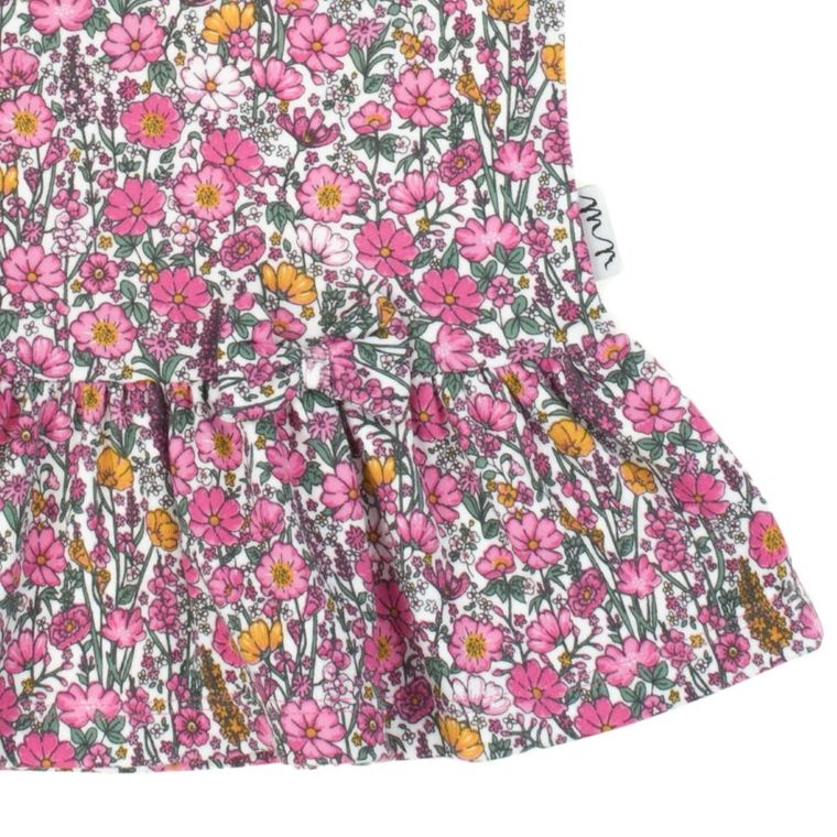 Bluzka dziewczęca z krótkim rękawem, różowa, Nicol