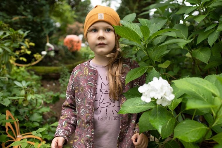 Bluzka dziewczęca z krótkim rękawem, różowa, Pinokio