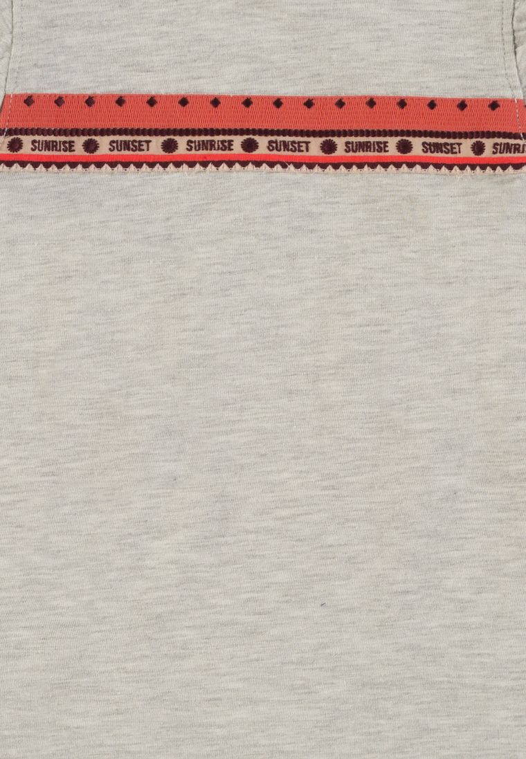 Bluzka dziewczęca z krótkim rękawem, szara, Tom Tailor