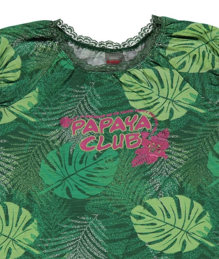 Bluzka dziewczęca z krótkim rękawem, zielona, Kanz