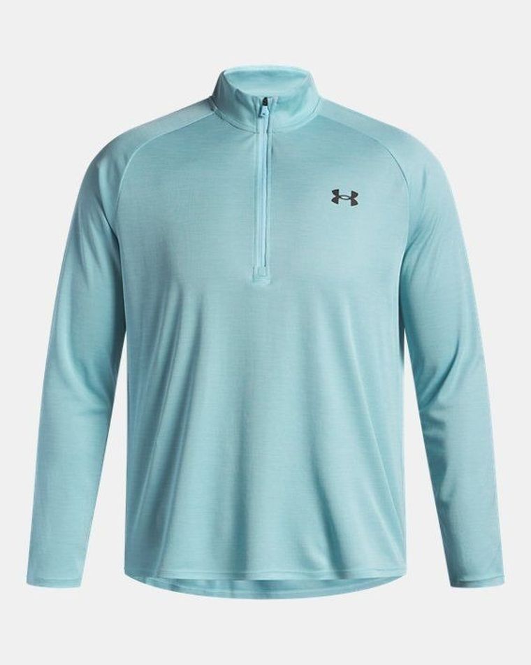 Bluzka męska z długim rękawem, niebieska, Under Armour