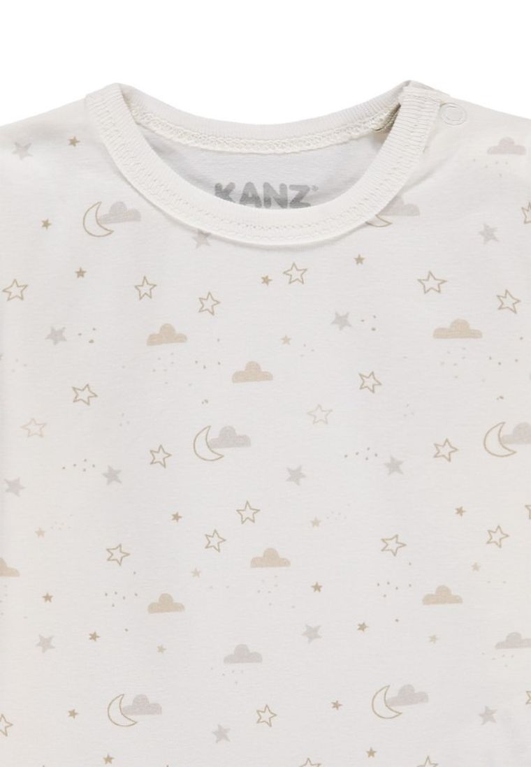 Bluzka niemowlęca z długim rękawem, ecru, Kanz