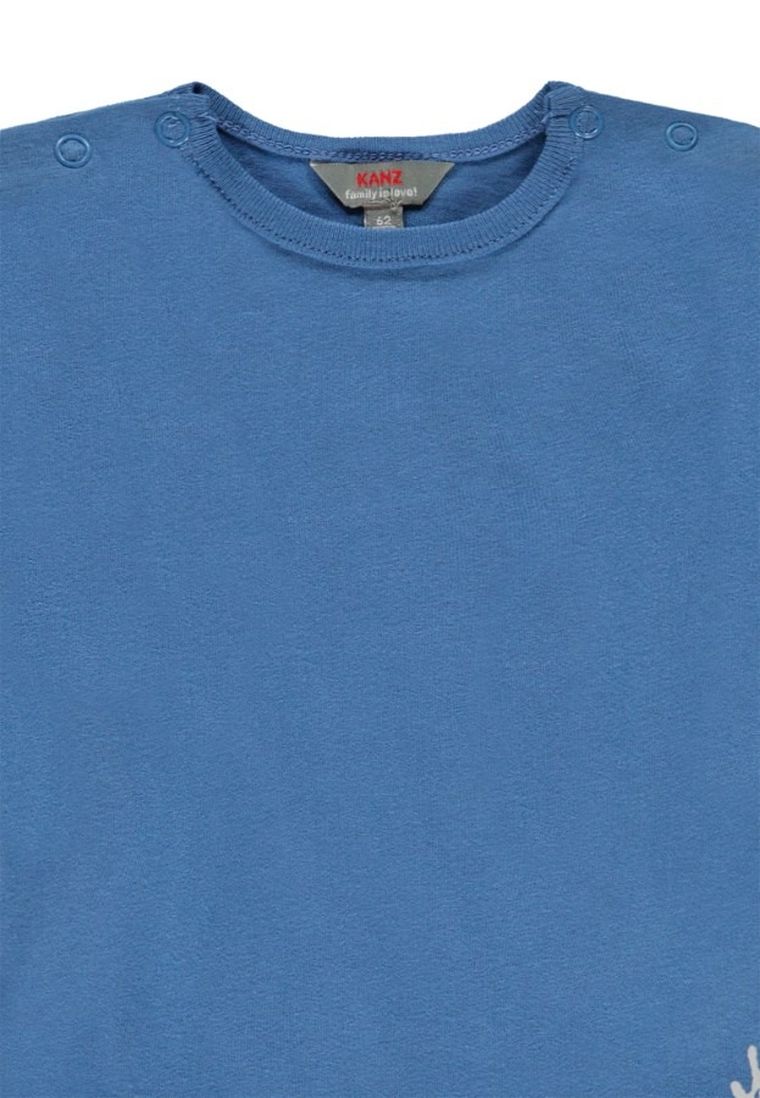 Bluzka niemowlęca z długim rękawem, niebieska, Kanz