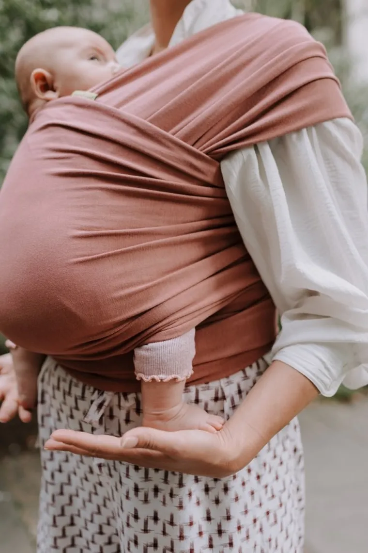 Boba, Wrap, chusta do noszenia dziecka, brudny róż