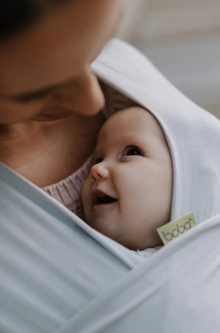 Boba, Wrap, chusta do noszenia dziecka, jasnoszara