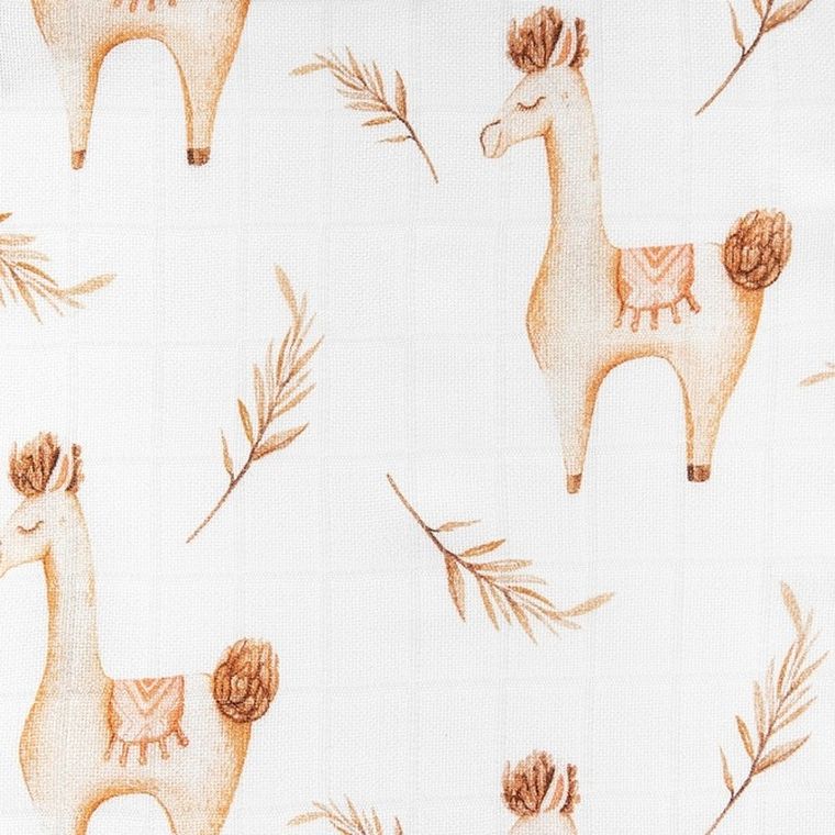 Bocioland, Alpaka, pieluszka bambusowa, 75-75 cm