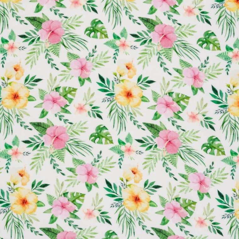 Bocioland, Kwiaty, pieluszka bambusowa, 75-75 cm