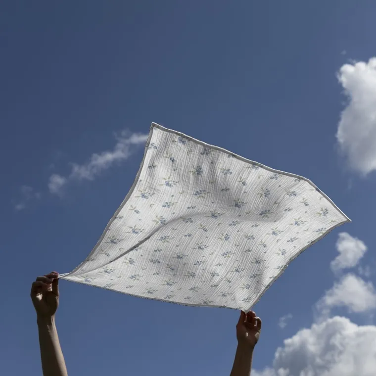 Bocioland, pieluszki muślinowe, zielony, 70-70 cm, 3 szt.