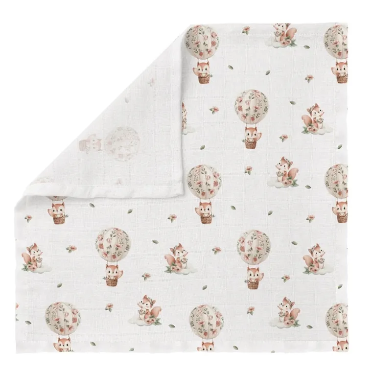 Bocioland, Wiewiórki, pieluszka bambusowa, 40-40 cm