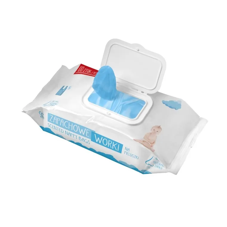 Bocioland, zapachowe worki na zużyte pieluchy, 100 szt.