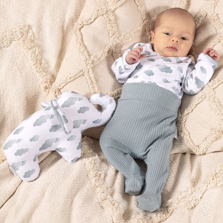 Body chłopięce z długim rękawem, białe, Nicol