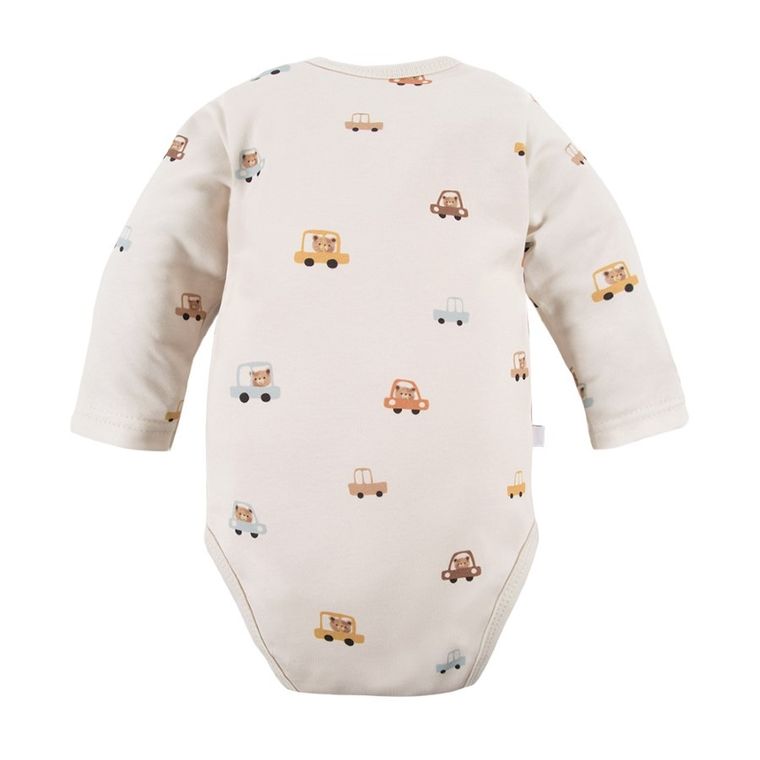 Body chłopięce z długim rękawem, ecru, Eevi