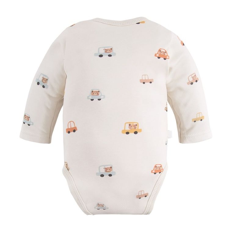Body chłopięce z długim rękawem, ecru, Eevi