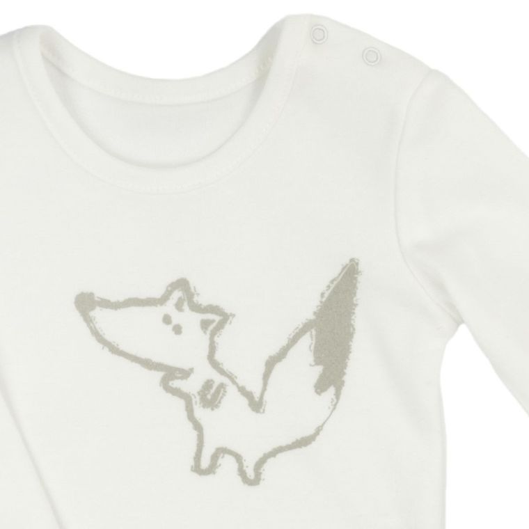 Body chłopięce z długim rękawem, ecru, Nicol