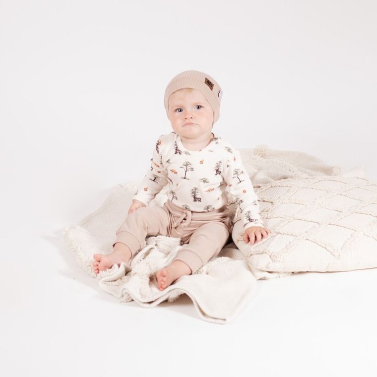 Body chłopięce z długim rękawem, ecru, Nicol