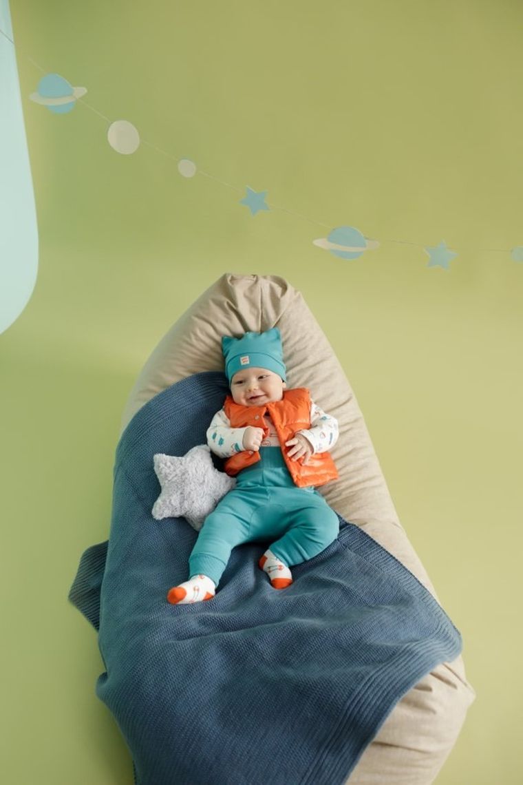 Body chłopięce z długim rękawem, ecru, Orange Flip, Pinokio