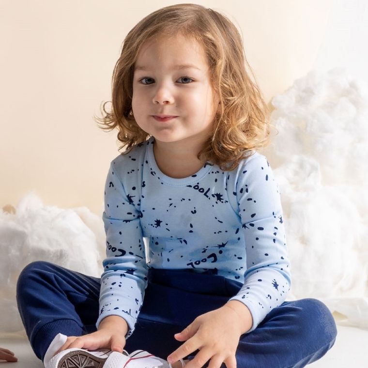 Body chłopięce z długim rękawem, jasnoniebieskie, Cool, Nicol