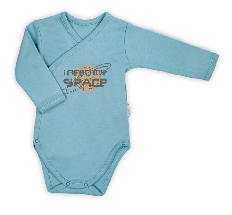 Body chłopięce z długim rękawem, miętowe, Nicol