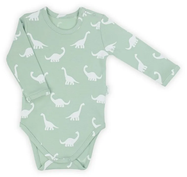 Body chłopięce z długim rękawem, miętowe, Nicol