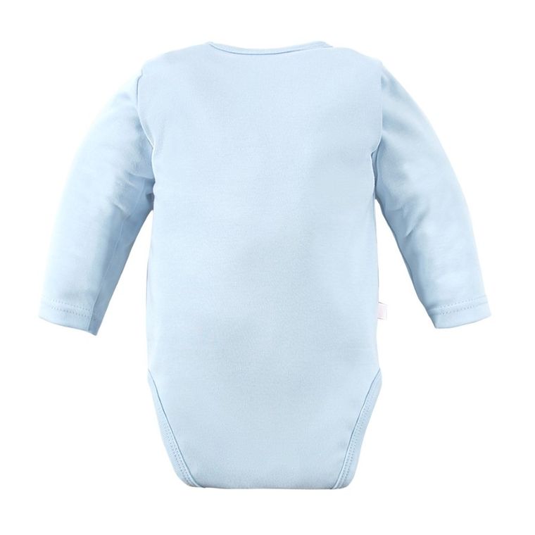 Body chłopięce z długim rękawem, niebieskie, Eevi