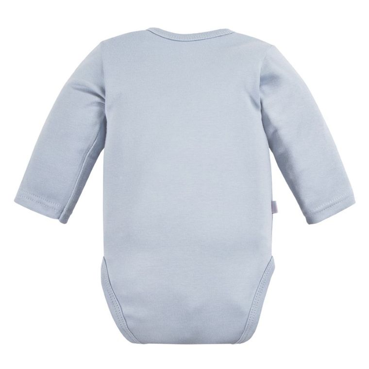 Body chłopięce z długim rękawem, niebieskie, Eevi