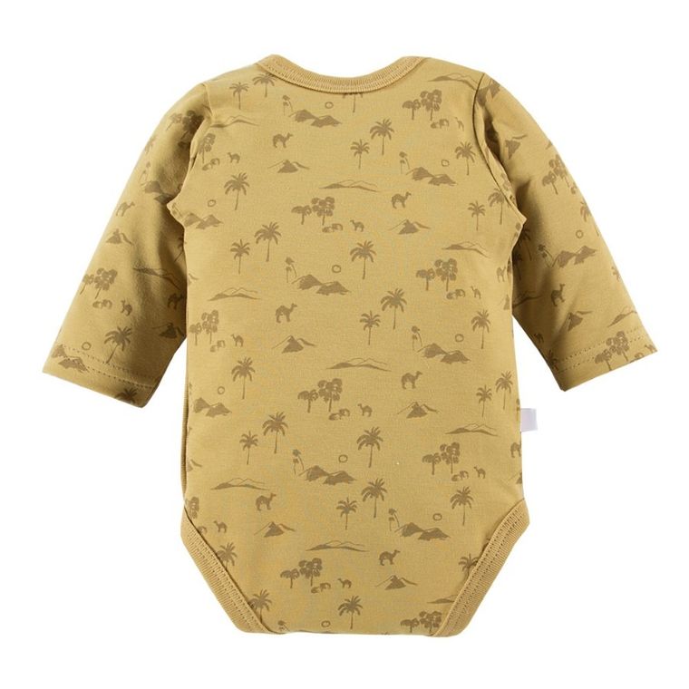 Body chłopięce z długim rękawem, żółte, Eevi