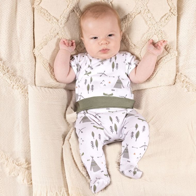 Body chłopięce z krótkim rękawem, białe, Nicol