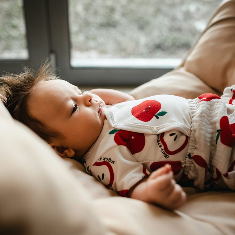 Body chłopięce z krótkim rękawem, ecru, Eevi