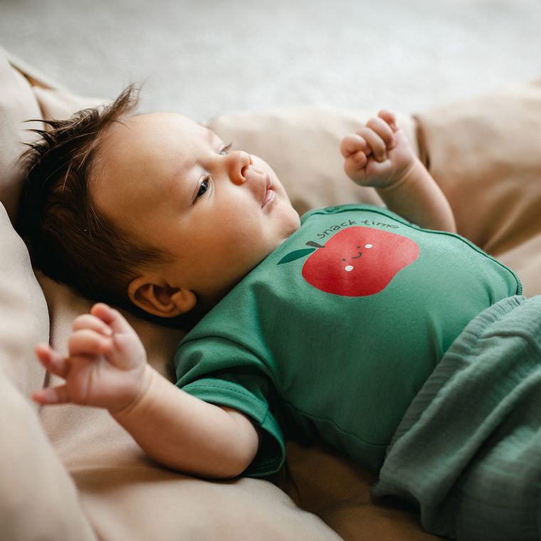 Body chłopięce z krótkim rękawem, ecru, Eevi