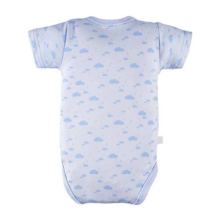 Body chłopięce z krótkim rękawem, niebieskie, Eevi