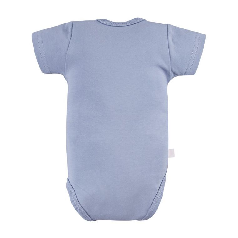 Body chłopięce z krótkim rękawem, niebieskie, Eevi