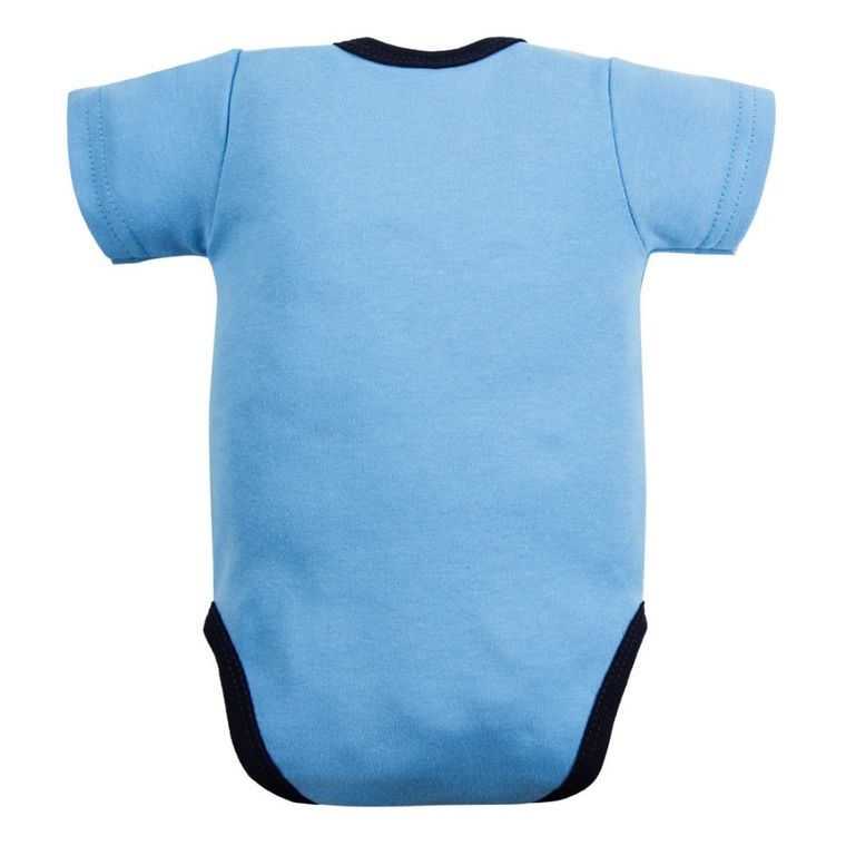 Body chłopięce z krótkim rękawem, niebieskie, Eevi