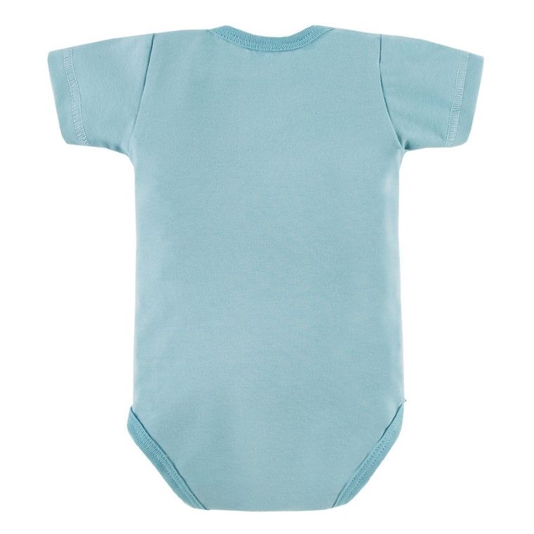 Body chłopięce z krótkim rękawem, niebieskie, Here comes the sun, Eevi