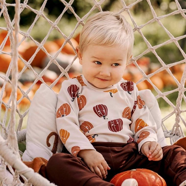 Body dziecięce z długim rękawem, ecru, Eevi