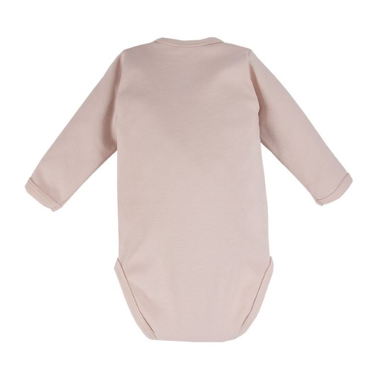 Body dziewczęce z długim rękawem, beżowe, Eevi