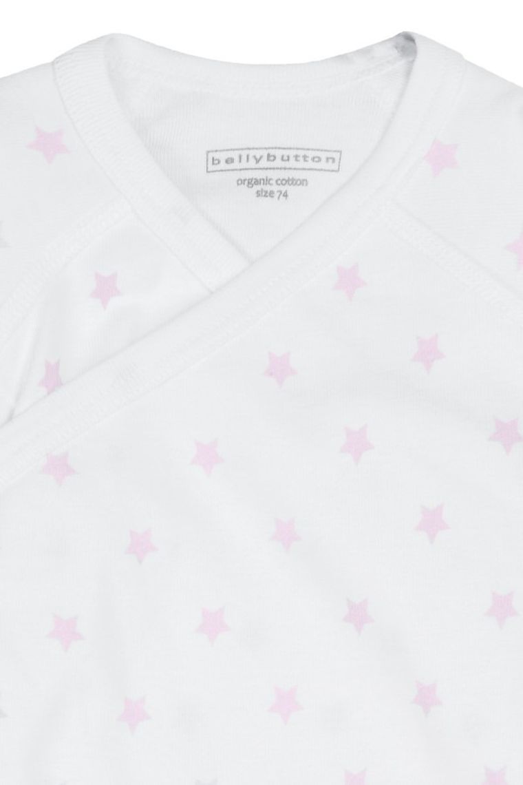 Body dziewczęce z długim rękawem, białe, Bellybutton