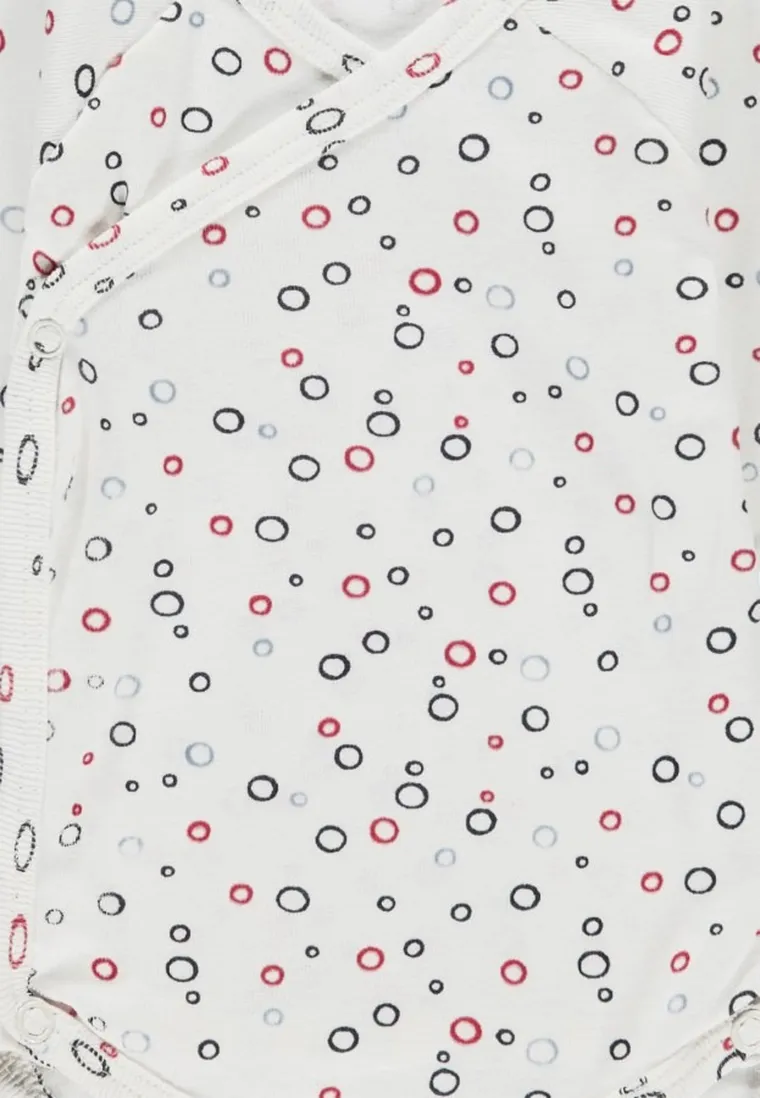 Body dziewczęce z długim rękawem, białe, Kanz